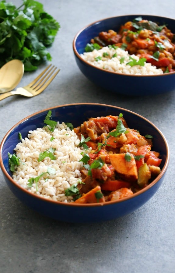 Vegetable Tagine with Chickpeas - Sharon Palmer, The Plant Powered Dietitian