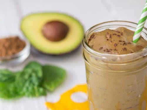 Dark Chocolate Avocado Mousse Smoothie - Patricia Bannan, MS, RDN